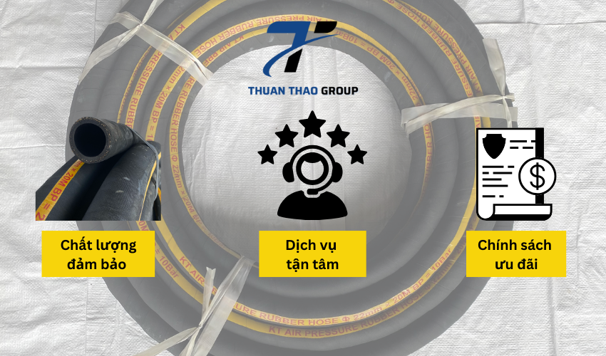 lựa chọn ống cao su bố vải phi 22mm của Thuận Thảo Group