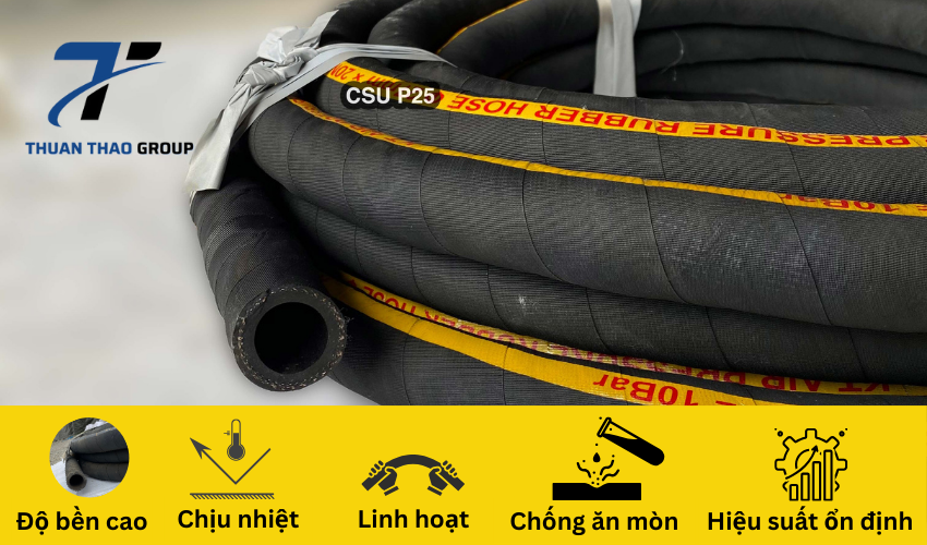 lợi ích của ống cao su bố vải phi 25mm