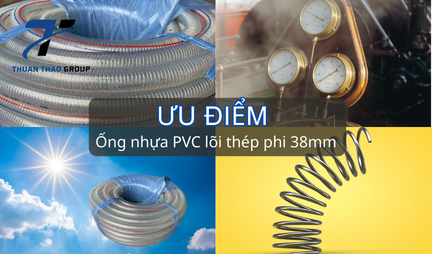 Ưu điểm của ống nhựa PVC lõi thép phi 38mm