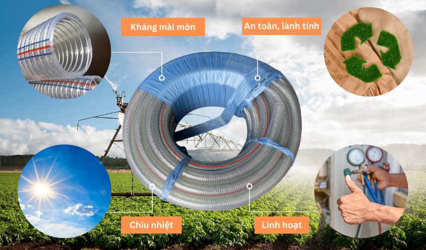 Lợi ích của ống nhựa mềm lõi thép phi 48