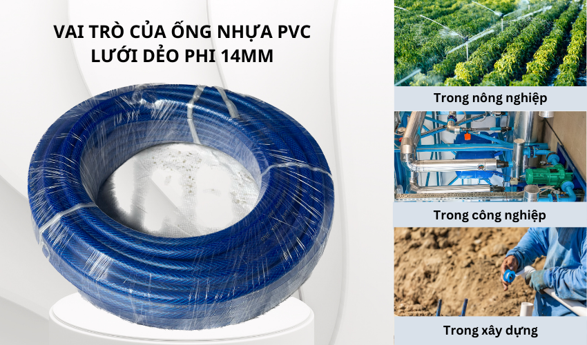 Ứng dụng của ống nhựa PVC lưới dẻo