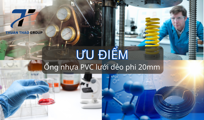 Ưu điểm của ống nhựa PVC lưới dẻo phi 20mm