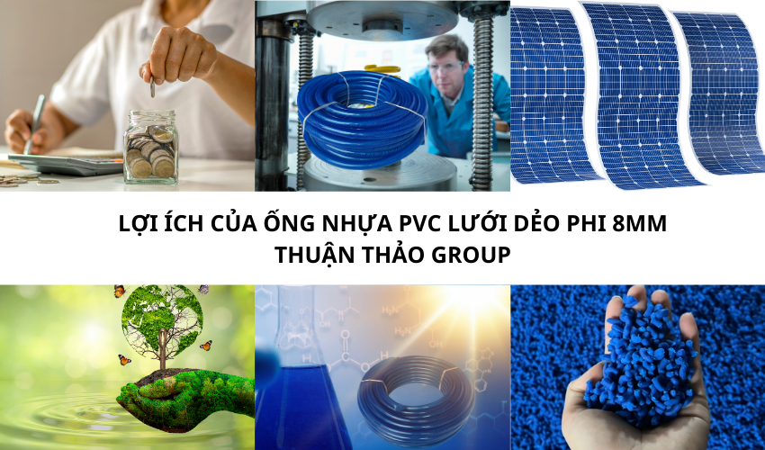 Lợi ích của ống nhựa PVC lưới dẻo phi 8mm